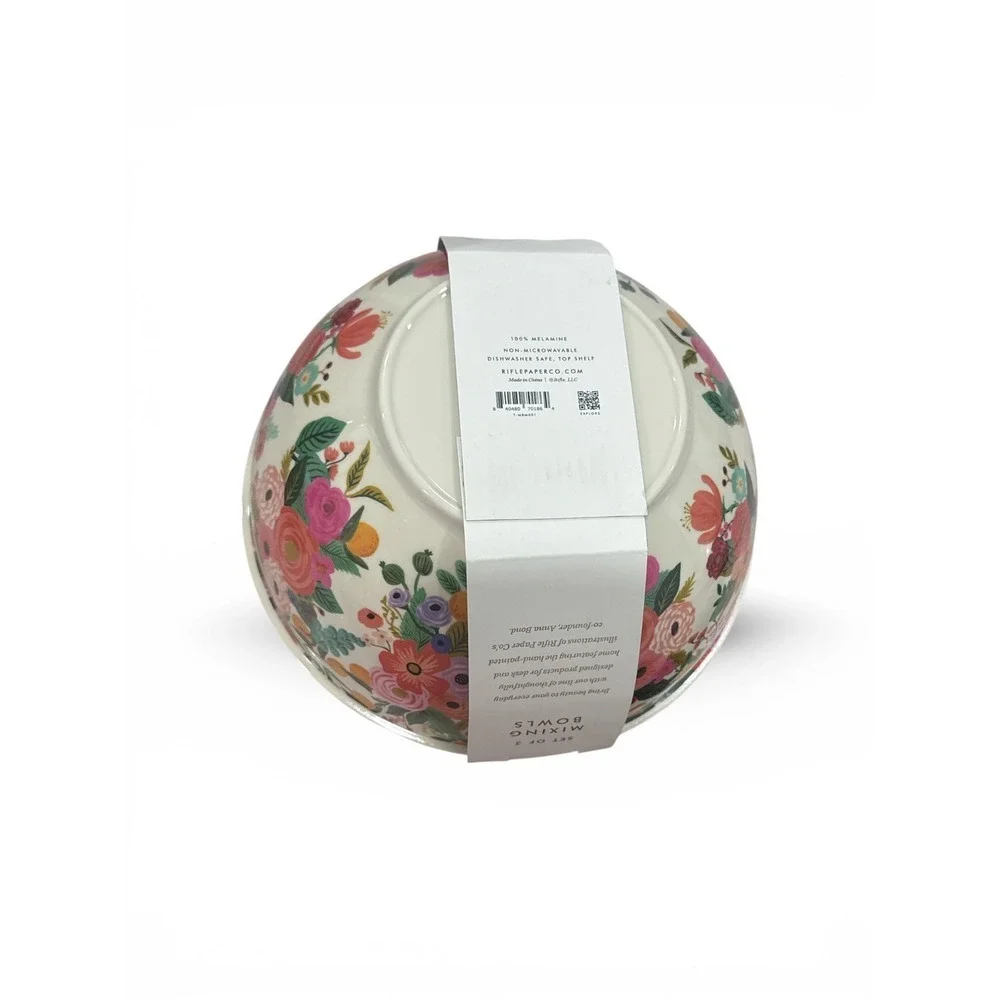 Rifle Paper Co.‎ Garden Party 3pc Melamine Mixing Bowl Set - Target